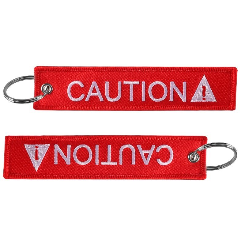 Red CAUTION!